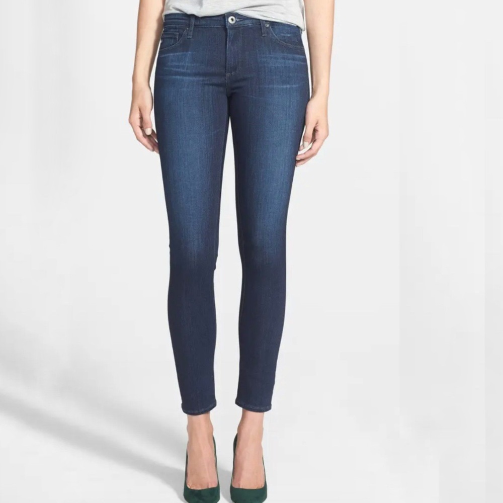 AG Adriano Goldschmied The Legging Ankle Super Skinny Ankle Dark Denim 29R GUC